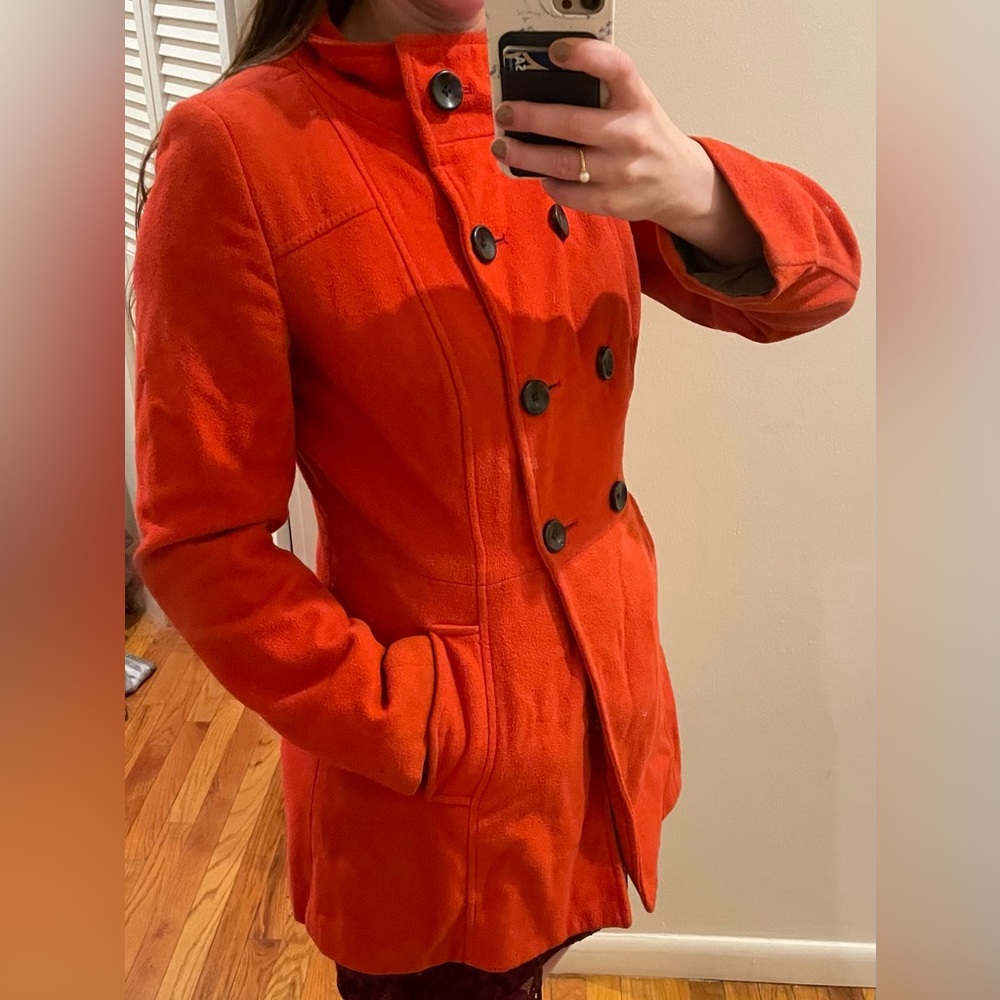 Red-Orange Peacoat